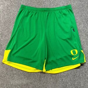 Nike Oregon Ducks On-Field Dri-FIT Shorts Mens XXL Green Yellow Athletic Gym